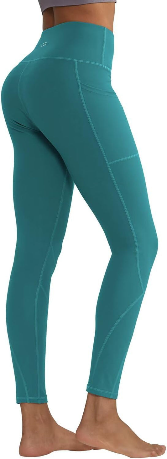 Premium High Waisted Leggings for Women - 3 Pockets & Tummy Control Yoga Pants for Workout & Everyday Wear