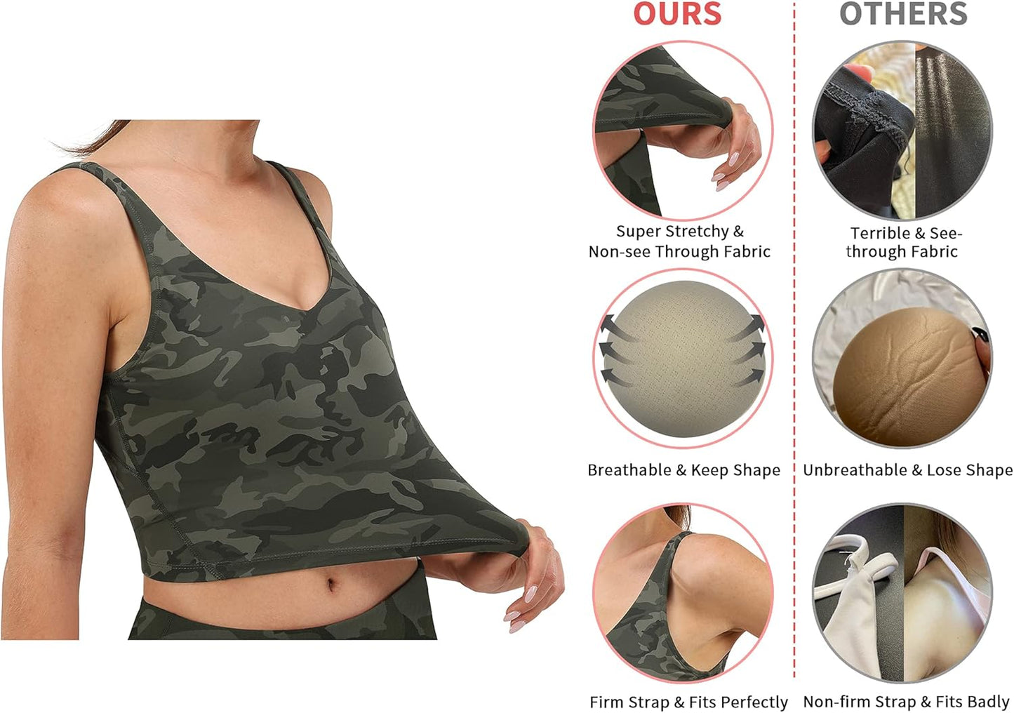 Fengbay Women's Sports Bra - Ultimate Fitness Workout Tank Top for Running & Yoga