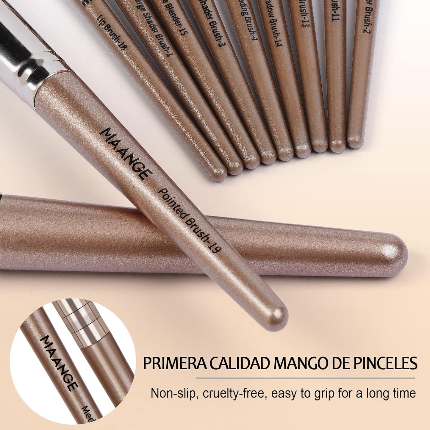 Professional 20-Piece Makeup Brush Set - Complete Kabuki & Eyeshadow Brushes with Gift Box for Flawless Face & Eye Makeup