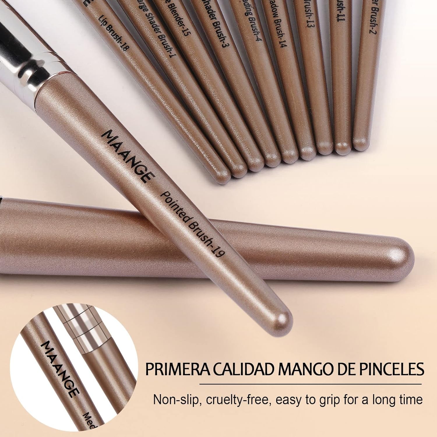 Professional 20-Piece Makeup Brush Set - Complete Kabuki & Eyeshadow Brushes with Gift Box for Flawless Face & Eye Makeup
