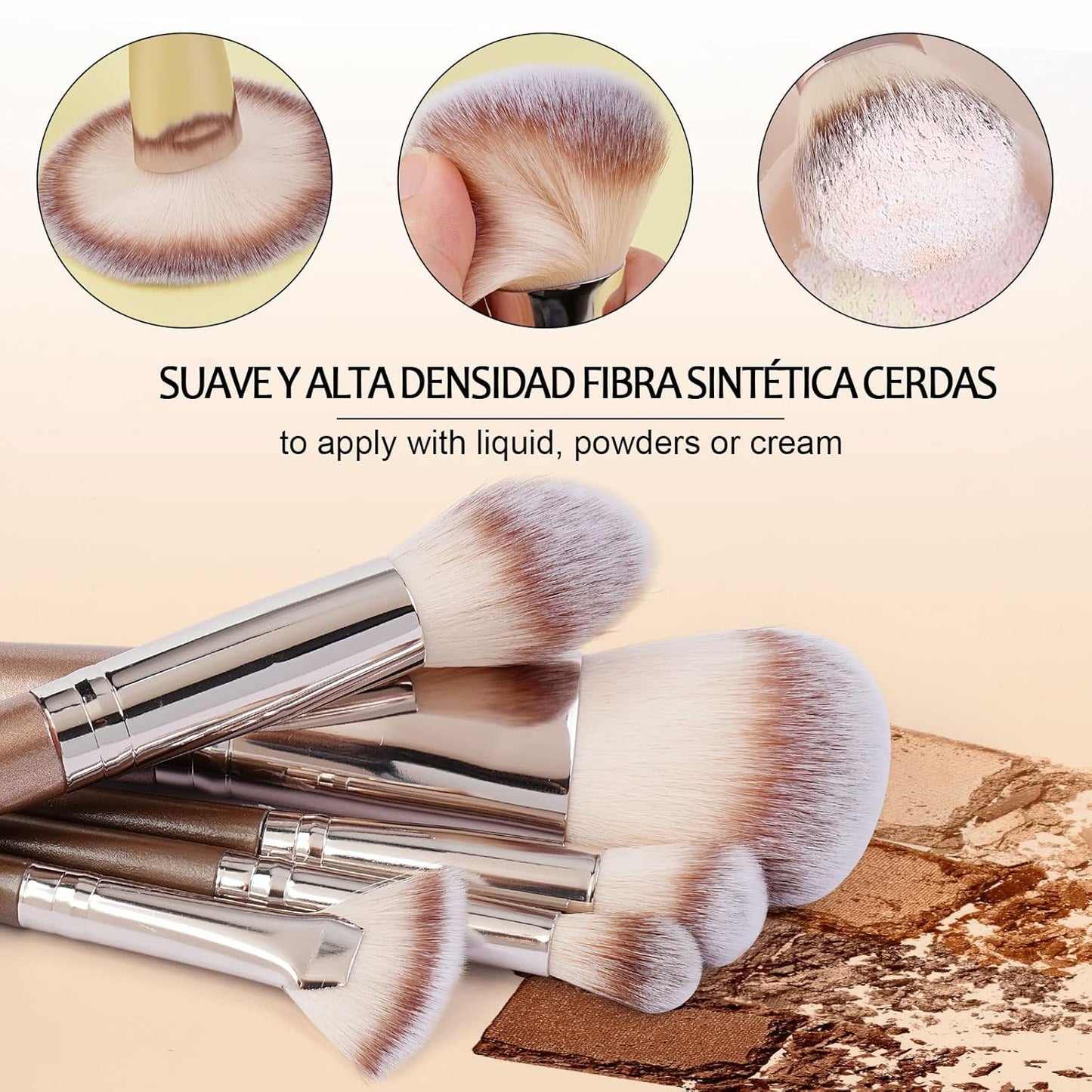 Professional 20-Piece Makeup Brush Set - Complete Kabuki & Eyeshadow Brushes with Gift Box for Flawless Face & Eye Makeup